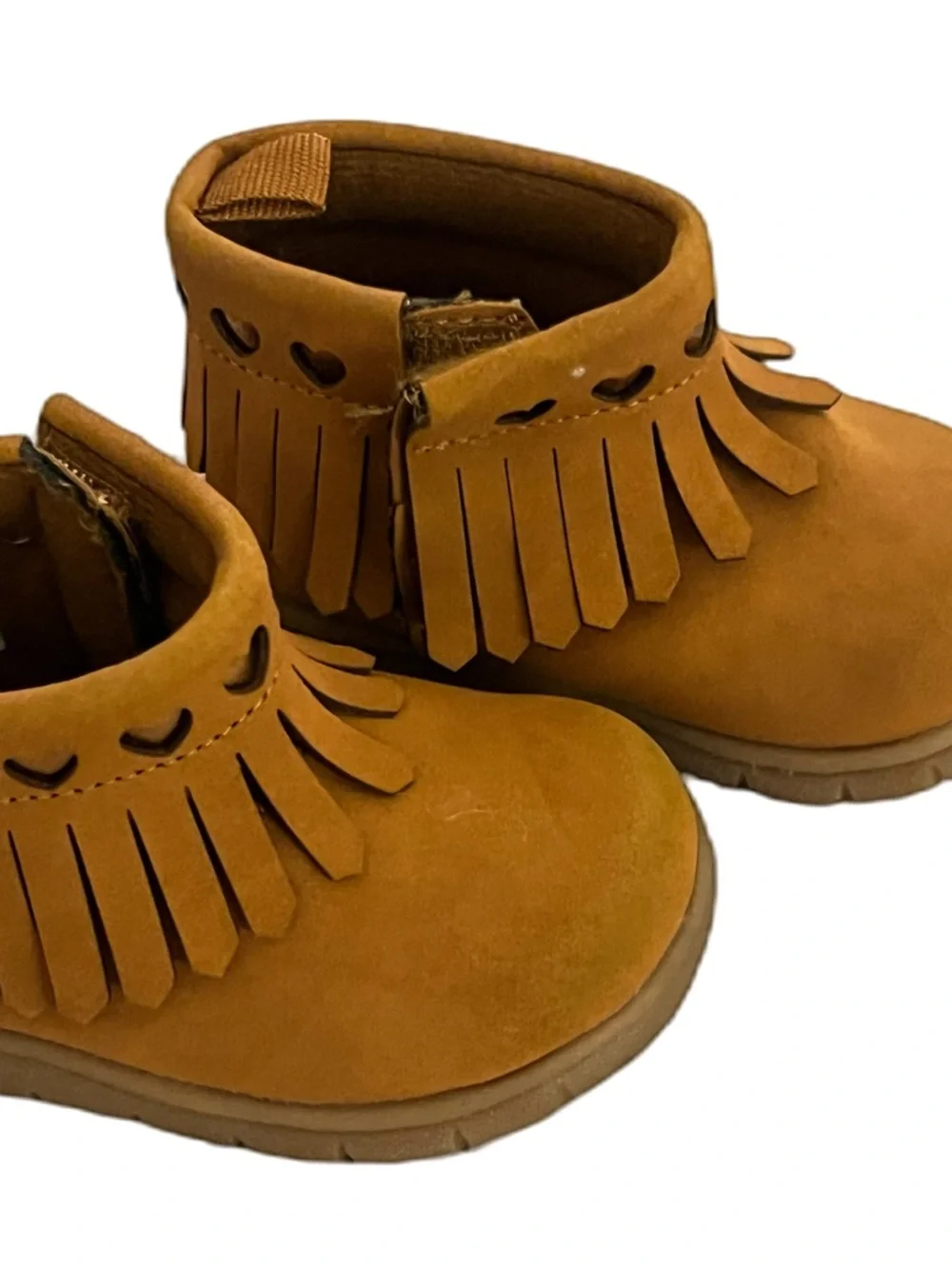 Carter's Tan Fringe Toddler Moccasins